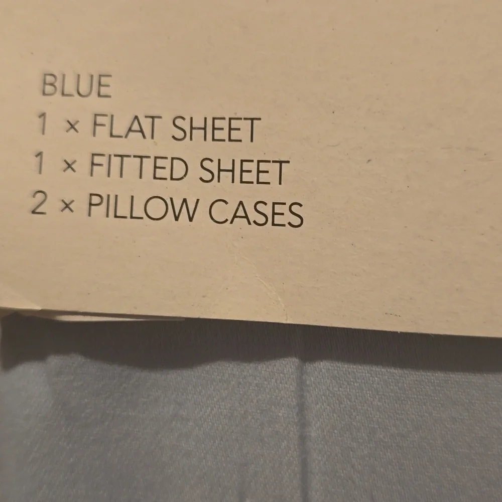 EQ3 500 Thread Count Egyptian King Cotton Sheet Set,Retail Price $179.99US, Blue